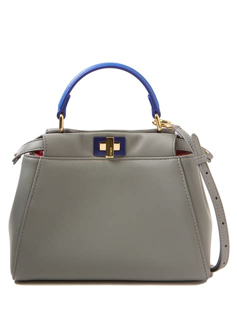 fendi peekaboo mini elephant grey|Fendi peekaboo mini price.